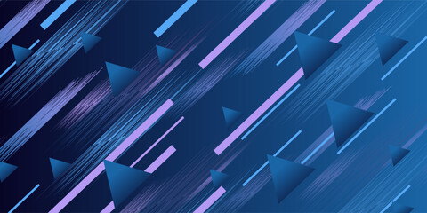 Abstract sports background with blue and purple strokes and gradients.