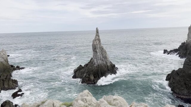 Finger of God Rock Formation at Maruata Beach &mdash; Michoac&aacute;n