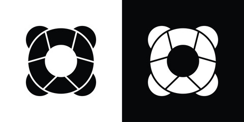 Life buoy icon. filled flat sign concept and web design © Abstractor