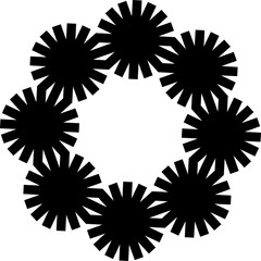 Abstract circular geometric shapes / Formas geométricas circulares abstractas / Abstrakte geometrische Kreisformen