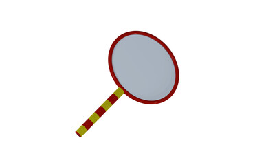 magnifying glass isolated on white
