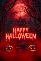 Scary Halloween poster.