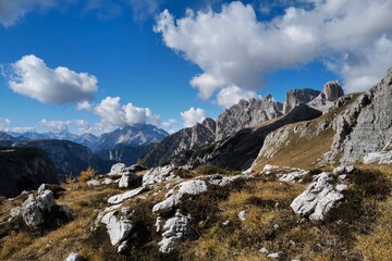mountain landscape in the dolomites