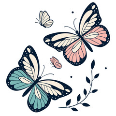 Color Splash Butterfly Art