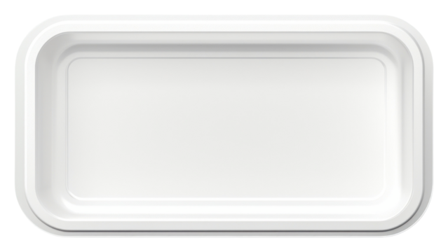 PNG Food container packaging mockup tray rectangle porcelain. - Powered by Adobe