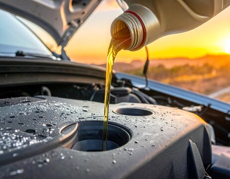 Engine Oil Change - Maintaining Vehicle Performance and Longevity.