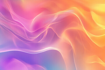 Obraz premium Abstract Pastel-Colored Flowing Fabric with Smooth Texture and Gradient Background – Soft Waves and Elegant Motion Concept