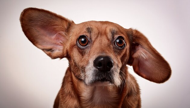 Dog Listening With Big Ear