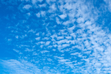 Cielo azul y cirrocúmulos