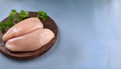 Raw Chicken Or Turkey Breast Skinless And Boneless Chicken Breast