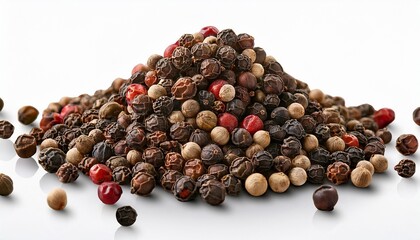 Dried Peppercorns For Spice And Cooking Ingredient Theme Isolated On Transparent Background 3D Png