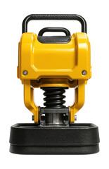 Fototapeta premium Powerful vibrating plate with a durable rubber skirt for effective edge compaction.