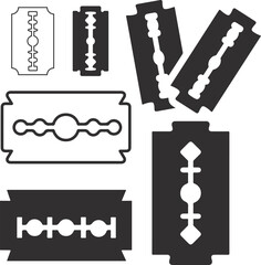 Razor blade vector illustration isolated design