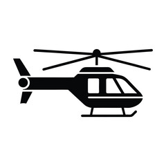 Vector icon of helicopter, modern and classic helicopter illustrations isolated on white background.
