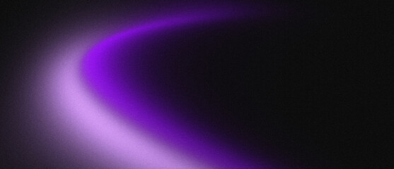 Purple Light Arc – Abstract Grain Gradient Curve on Dark Background