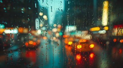 rain in the city