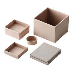 Various Sizes of Square and Round Cardboard Boxes for Packaging
