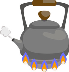 pava(kettle) on the stove 