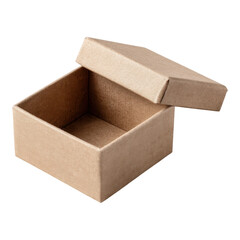 Open brown cardboard box for storage or gift presentation