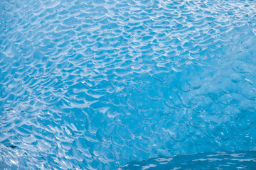 Ice structure of ice floes on Jokulsarlon in Iceland