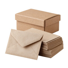 Brown Paper Box and Envelopes for Packaging and Organization