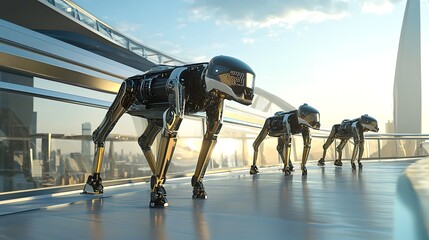 A busy crowd of pedestrians walking along an urban city street with motion blur capturing the speed of daily business life