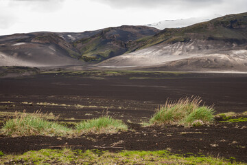 Empty highland in Iceland