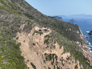 愛媛県愛南町　由良岬御所跡　遠景