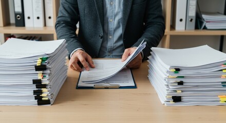 businessman in office