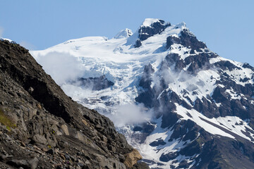 Glacier Svinafellsjokull in Iceland at summer