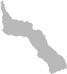 Mount Athos, Greece – administrative vector map (Web Mercator projection, PPT-compatible & fully editable)