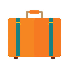 Vector illustration of travel suitcase, Travel bag, Travel trolley suitcase and Travel luggage vector design isolated on white background.
