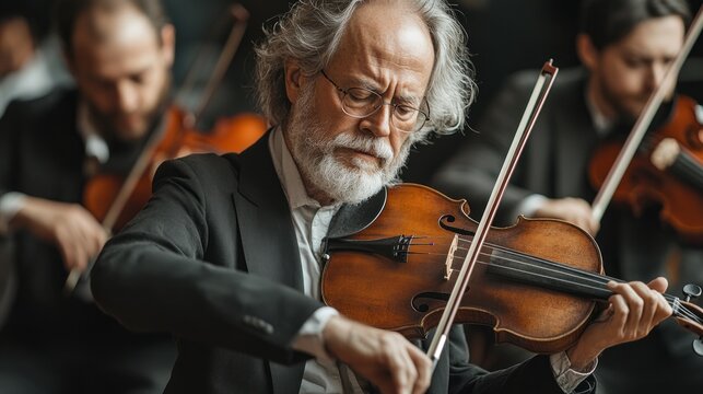 Group of musicians playing together