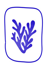 Sea weed illustration, print or pattern concept