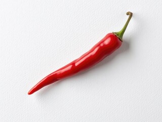 Red chili pepper on white background