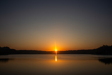 Incredible sunrise over the sea
