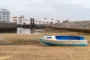 Obraz premium Textured Cannon Barrel, Castillo de San Gabriel, Lanzarote