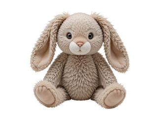 soft toy rabbit isolated