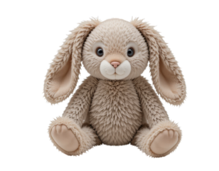 soft toy rabbit isolated