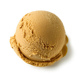 caramel flavor ice cream scoop