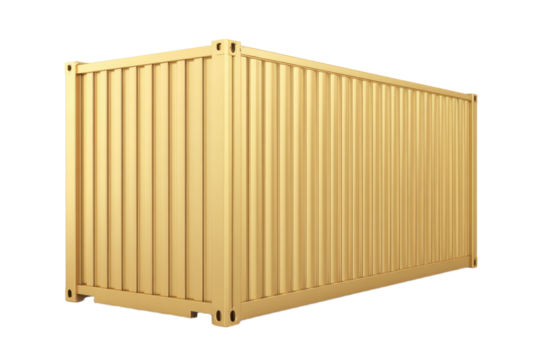 A large container is made of metal