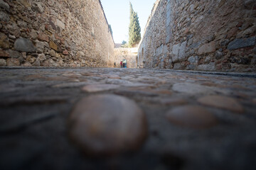 narrow street of the old town