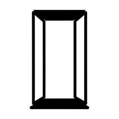 Abstract representation of a rectangular portal or doorway with clear opening