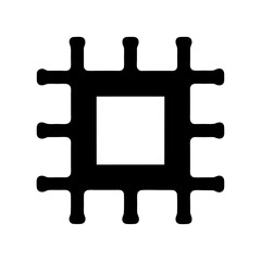 Abstract Adinkra Symbol Dwennimmen Ram Horns, Representing Strength and Humility, Simplicity