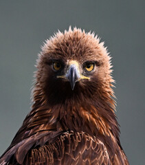 a portrait of golden eagle