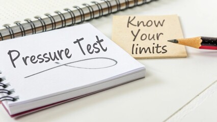 Fototapeta premium Pressure Test for Personal Growth and Understanding Your Limits
