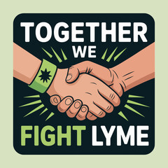 Together We Fight Lyme – Awareness and Support Illustration