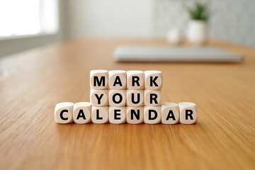 Reminder to mark your calendar for important dates and events