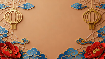 Chinese New Year Horse Theme background