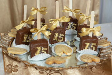 Delicious Candy Bar With Birthday Reception